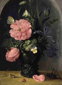 A Vase of Flowers, 1611 by Roelandt Jacobsz Savery