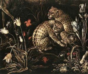The Paradise (detail-1) 1618 by Roelandt Jacobsz Savery