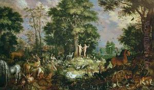 Garden of Eden by Roelandt Jacobsz Savery