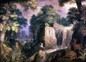 Landscape with Cliffs by Roelandt Jacobsz Savery