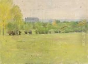 Landscape With A Castle In The Distance by Theodore Robinson