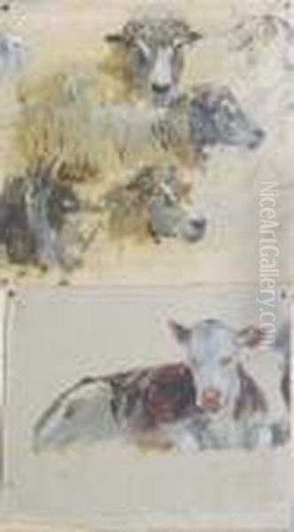 Study Of Farm Animals; And Five Companion Studies - view 1