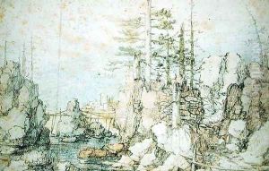 Wooded and rocky landscape, c.1606-07 by Roelandt Jacobsz Savery