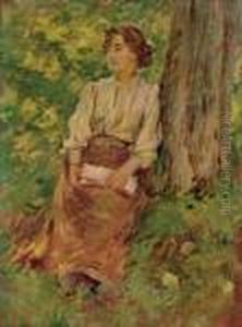 Girl Reading by Theodore Robinson
