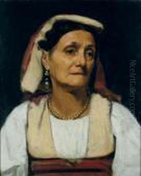Study Of An Italian Peasant Woman - view 1