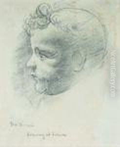 Study Of A Child; And A Companion Drawing