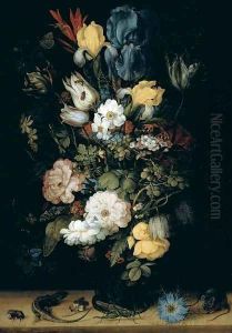 Bouquet of Flowers the so called Liechtenstein Bouquet 1612 by Roelandt Jacobsz Savery