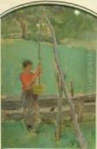 Girl At Well by Theodore Robinson