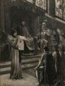 Le Serment Des Chevaliers by Georges Antoine Rochegrosse