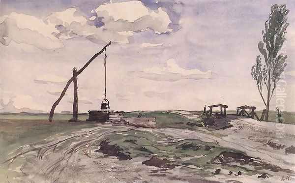 Landscape with a Sweep-pole Well 1868 70 - view 1