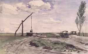 Landscape with a Sweep-pole Well 1868 70