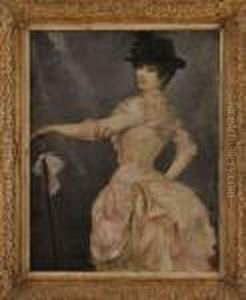 Elegante En Rose by Georges Antoine Rochegrosse
