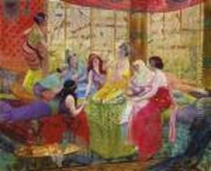 Harem Girls In An Aviary