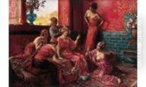 < La Toilette Au Harem >. < La Toilette Au Harem >.
