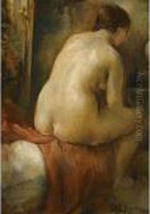 Seated Nude by Vera Rockline