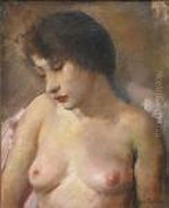 Portrait De Femme Denudee. by Vera Rockline