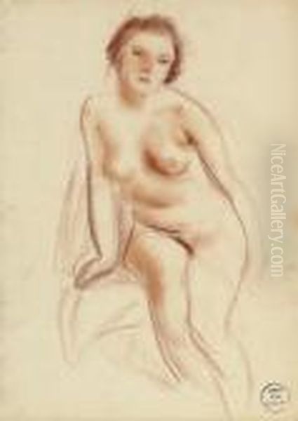 Seated Female Nude - view 1