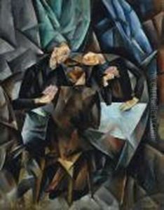 The Card Players by Vera Rockline