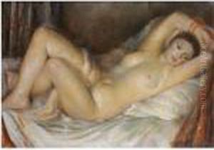 Reclining Nude by Vera Rockline