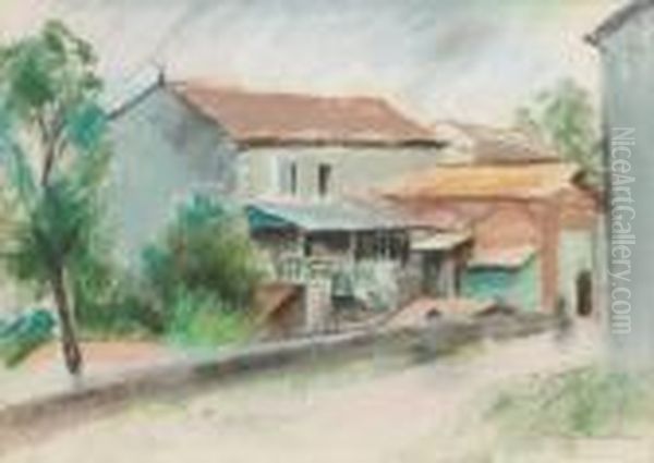 Rue De Village Pastel by Vera Rockline
