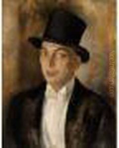 Portrait Of A Man In A Top Hat