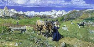 Springtime in the Alps by Giovanni Segantini
