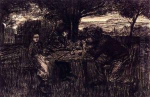 A Small Gathering In A Garden