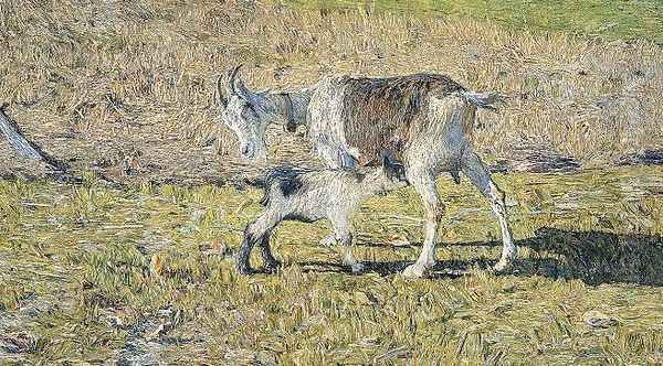 Goat with Offspring - view 1