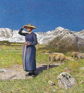 Noon in the Alps by Giovanni Segantini