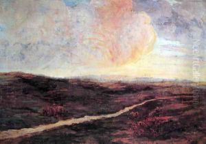 Sundown at Pusian by Giovanni Segantini