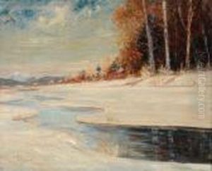 Paesaggio Fluviale D'inverno by Leonardo Roda