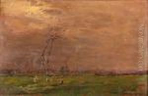 La Campagne Vers Turin by Leonardo Roda