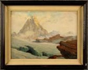 ''veduta Del Cervino''. by Leonardo Roda