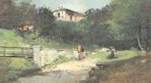 Paesaggio Con Contadini