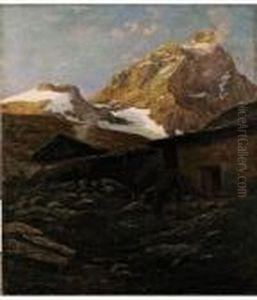 "baite Sotto Il Cervino" 1907 by Leonardo Roda