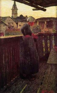 On the balcony