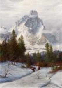 Inverno Alle Falde Del Cervino Con Fascinaie by Leonardo Roda