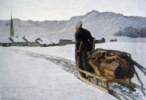 Return of the wood by Giovanni Segantini