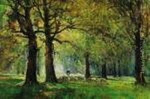 "pascolo Nel Bosco" 1911 by Leonardo Roda