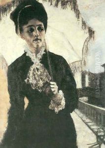 Portrait der Signora Torelli by Giovanni Segantini