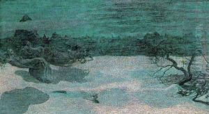 The punishment of luxurious (luxurious. Poor mothers) by Giovanni Segantini