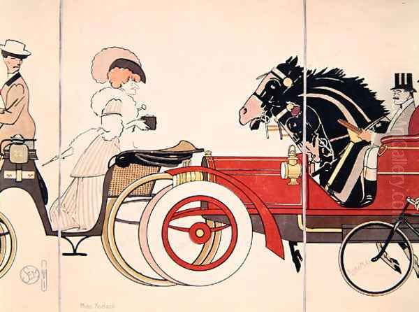 Miss Kodack, illustration from Sems folio of drawings Les Acacias depicting French social life, c.1910 - view 1