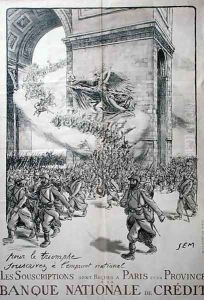 Poster for the National Loan, Banque Nationale de Credit, 1st World War, 1914-18 by Georges Goursat Sem