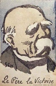 Georges Clemenceau 1841-1929 as Pere la Victoire, c.1918-19 by Georges Goursat Sem