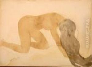 Reclining Female Nude by Auguste Rodin
