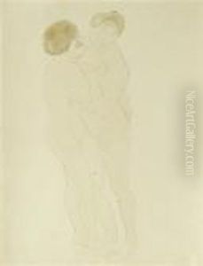 Deux Femmes Nues Embracees by Auguste Rodin