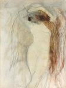 Etude De Femme Ailee by Auguste Rodin