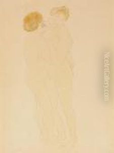 Deux Femmes Nues Enlacees