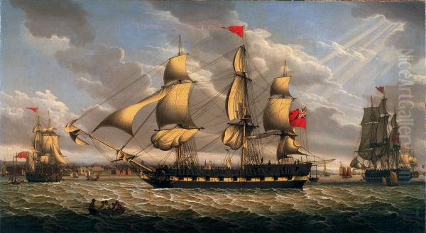 British Merchantman in the River Mersey off Liverpool - view 1