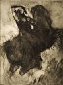 Photogravure Of Drawing by Auguste Rodin